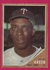 1962 Topps - Lenny Green #84 - surface crease