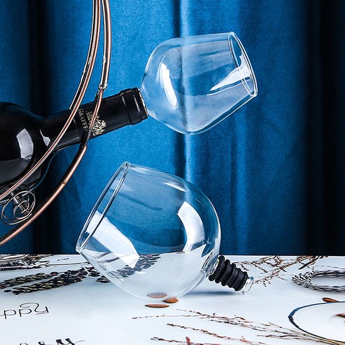 Wine Bottle Glass - Turn Your Bottle Into Your Wine Glass Cup With Silicone Seal - Picture 4 of 9