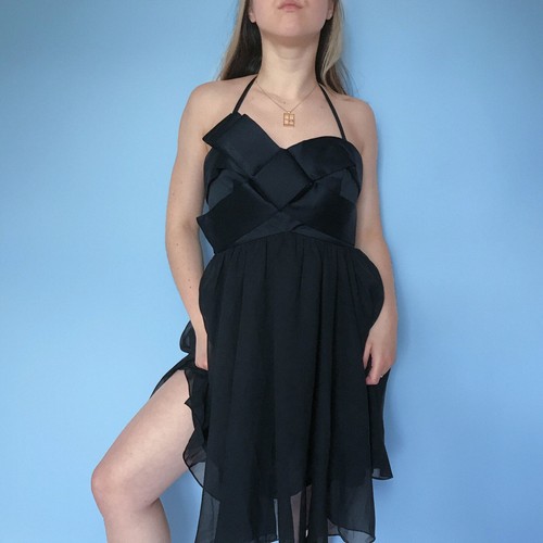 House of Fraser black prom dress 