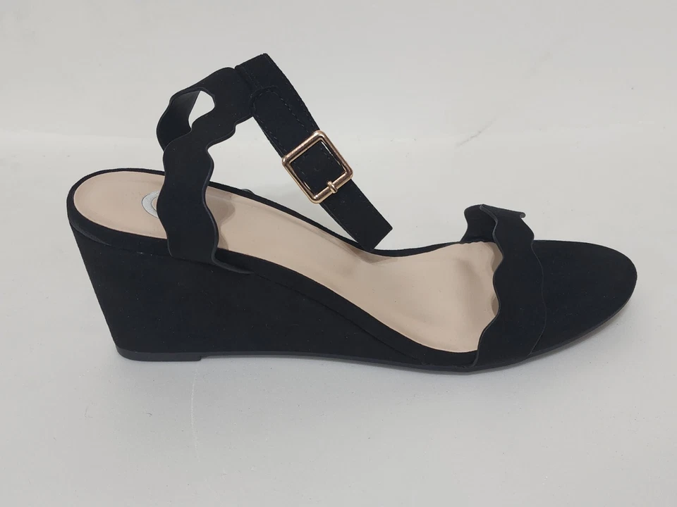 Женские сандалии Journee Collection Loucia на танкетке размер 8 черные - Изображение 4 из 4