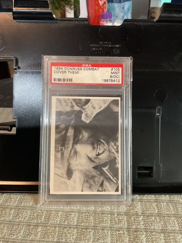 1964 DONRUSS COMBAT PSA (OC) #105 COVER THEM