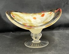 Murano-style Hand-blown Art Glass Pedestal Bowl  C0126212
