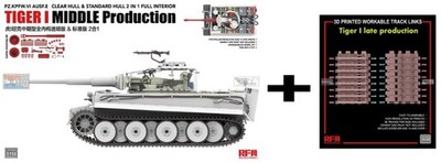 RFMRM5152C 1:35 Rye Field Model Sd.Kfz.181 Ausf.E Tiger I Mid + 3D Printed