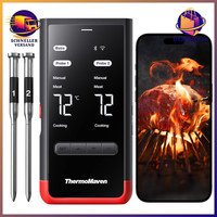 Fleischthermometer Kabellos Mit 2 Sonden TemperaturmessgeräT Grillen Kochen