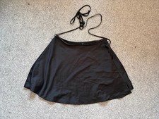AsYou ASOS black mini wrap skirt size 14