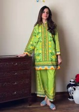 Indian Women Ethnic Top Kurta Cord Set Pakistani Party Wear Tunic Kurti Palazzo