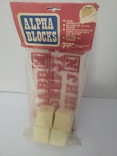 Spell Your Own Words Vintage Macrame Alphabet Blocks Your Choice Of Colors NOS