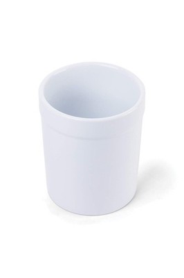 Fox Run Utensil Holder, White Stoneware 4.75 x 4.75 x 5.5 inches