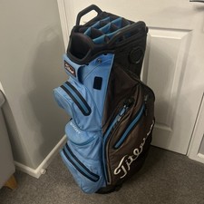 TITLEIST Stadry Golf Cart Bag Black 14-Way Trolley Bag Superb Condition