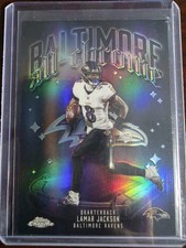 2025 Topps Chrome Football NFL Lamar Jackson All-Chrome Team Refractor ACT-1