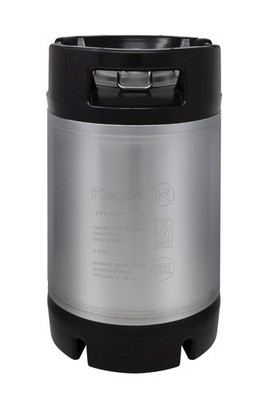 Kegco KM25G-RBT 2.5 Gallon Homebrew Ball Lock Keg - Rubber Handle - NSF Approved