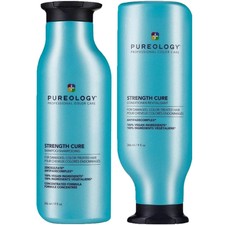Pureology Strength Cure Strengthening Shampoo and Conditioner Duo Set, For Damag