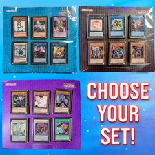 YUGIOH 25th Anniversary Metal Pin Set! Purple Blue Brown OFFICIAL BADGES RA01