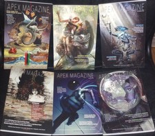 APEX MAGAZINE ~ 6-Issue Bundle : #s 104, 106 & 110-113 ~ Dark Sci-Fi ~ Pbk, 2018