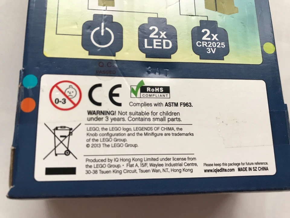 LEGO LGL-KE36 Legends of Chima Crocodile CRAGGER LED Lite Key Chain Light 2013 - Image 4 of 4