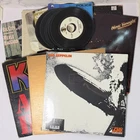 Lot of 20 Vintage Rock Vinyl Records Led Zeppelin KISS Rush Bob Seger Ac/Dc