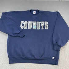 Vintage 90s Dallas Cowboys Sweatshirt Crewneck XL Russell Athletic USA Spellout