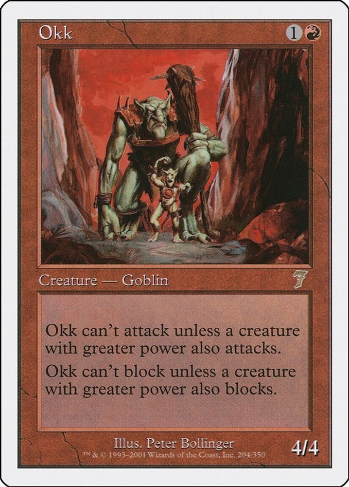 Okk #204 7th Edition Lightly Played Magic The Gathering