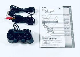 Sony PlayStation 2 PS2 SCPH-50000 Midnight Black Console Boxed NTSC-J Japan