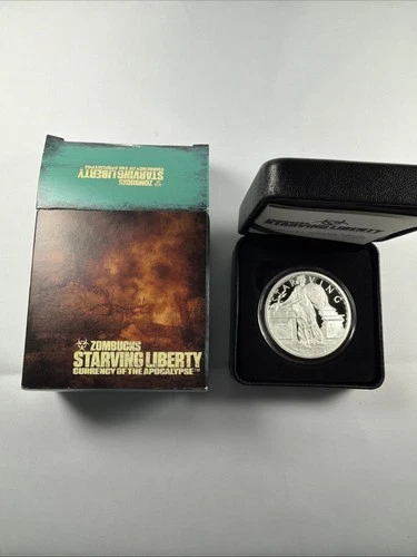 ZOMBUCKS PROOF SILVER SERIES - “Starving Liberty” .999 Silver Proof #7