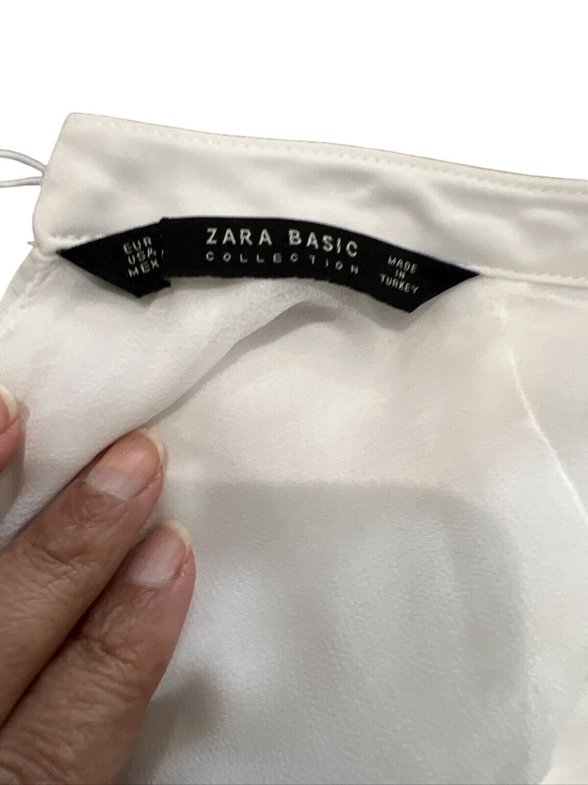 Zara Basic Collection White Layered Sleeveless Bl… - image 6