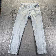 Vintage Calvin Klein Jeans Mens 30x34 Blue Cotton Denim Straight Workwear Travel
