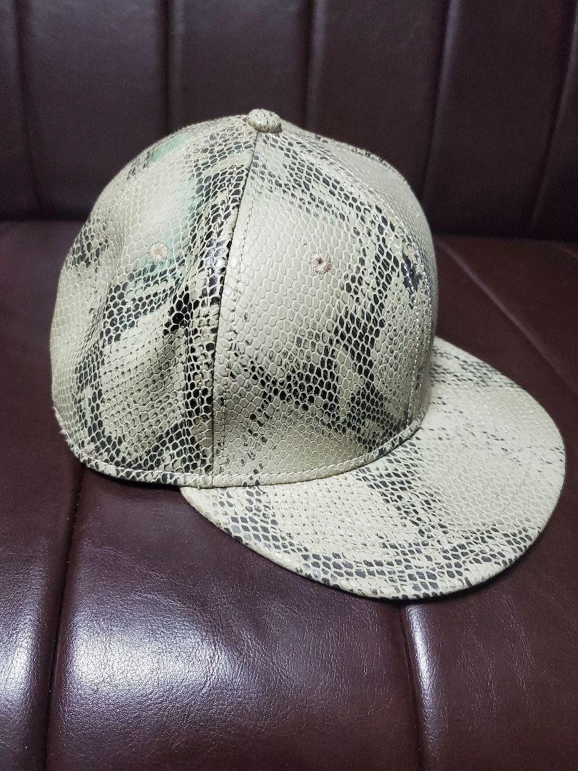 New Era Python Embossed Leather Cap Snake Pattern… - image 3
