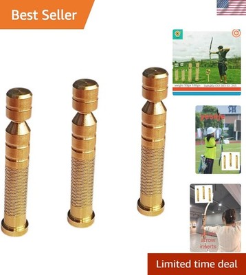 Separable 100 Grain Copper Field Point Bolts with Enhanced Friction - 12-Pack