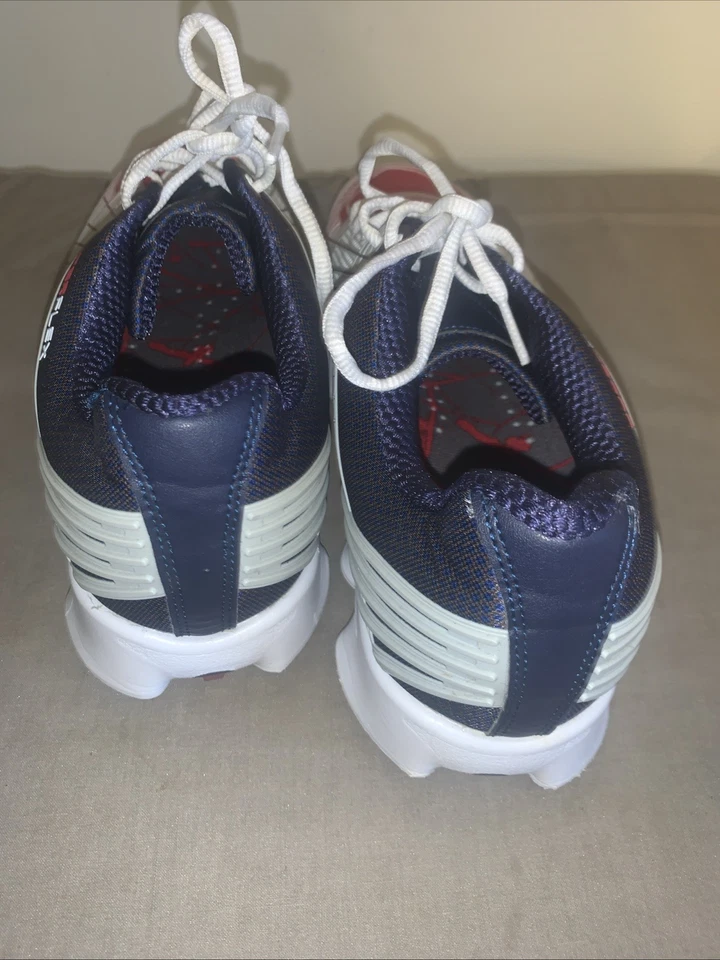 Zapatos de golf FootJoy Hyperflex 2.0 para mujer-blanco/rojo/azul talla 9.5 Foto 4 de 4