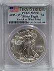 2015-(W) $1 American Silver Eagle PCGS MS70 First Strike Struck At West Point