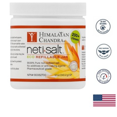 Quality 12 oz Salt Jar   Pure Pharmaceutical-Grade Himalayan Salt for Wellness