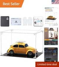 12x8x8 Inch Dustproof Acrylic Display Case with UV Protection for Collectibles