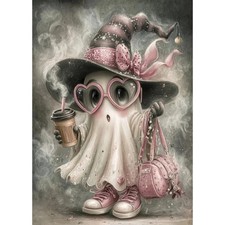 Halloween Diamond Art Kits for Adults,Ghost 5D Diamond Painting Kits for Adultt,