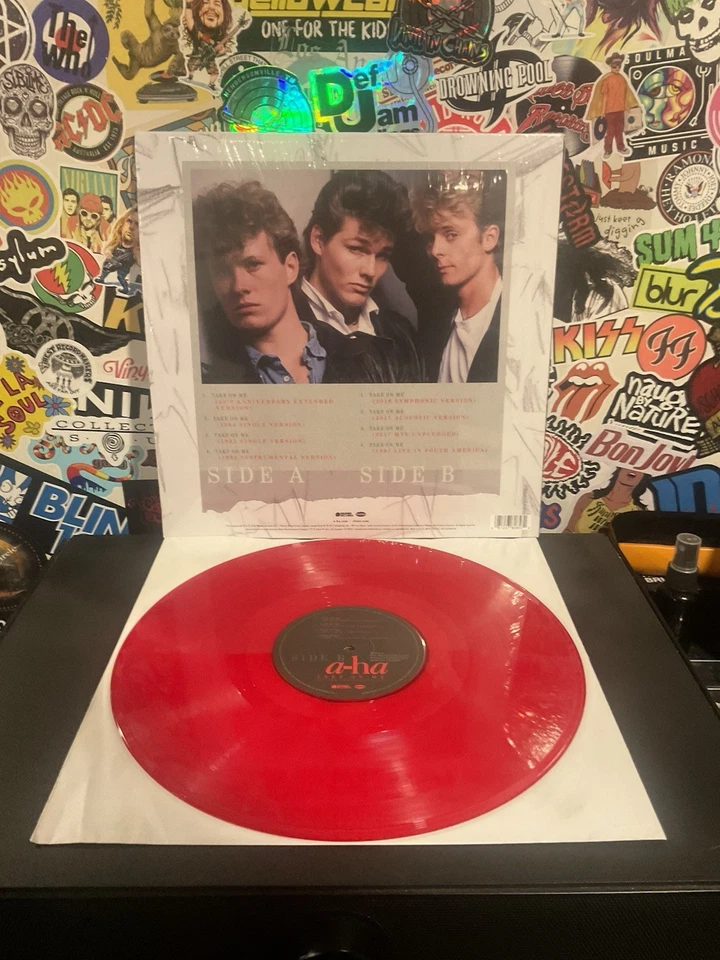 A-HA Take On Me EP RED VINYL W/HYPE STICKER/3000 - Image 2 of 2