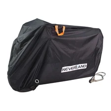 XL Motorcycle Cover Black Waterproof Bike Outdoor Rain Dust UV Protector W/ Bag