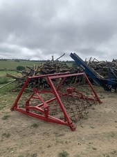 Red Tractor Chain Harrow Attachment Farm Drag Implement, Fits Various Makes