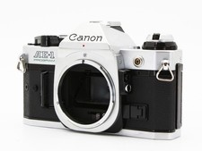 Canon AE-1 Program Silver 35mm SLR Film Camera Body from Japan Very good