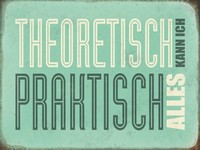 Holzschild 30X40 Cm Retro Theoretisch Praktisch Kann Alles Deko Geschenk Holz Sc