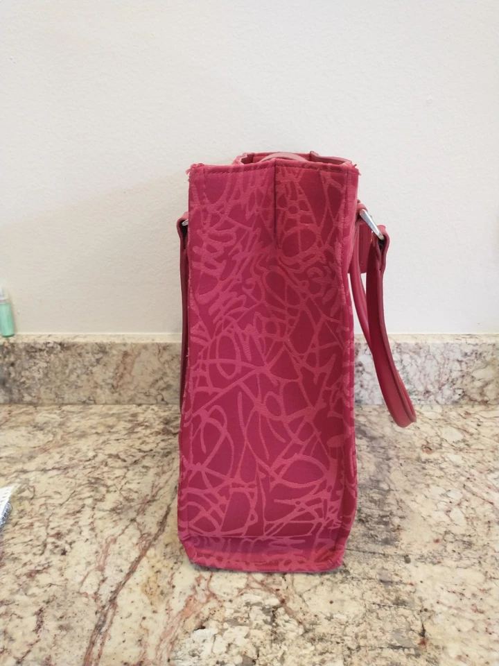 Diane von Furstenberg Large Work Tote Red Gold Tote Women Shoulder Bag - Image 3 of 4