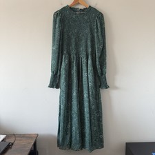 Madewell Long Sleeve Midi Dress Size L Granola Girl Cottage Peasant Prairie