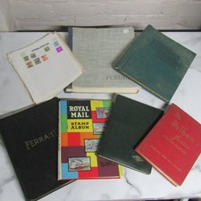 Stamp Album Great Britain Commonwealth China US India etc 7 Unsorted Albums #6