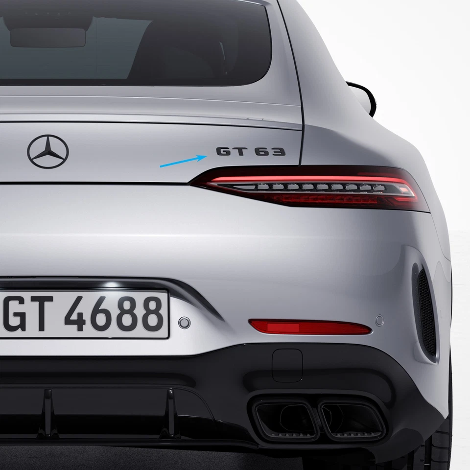 AMG "GT63" Schriftzug dark chrome AMG GT 4-Türer X290 Original - Bild 1 von 1