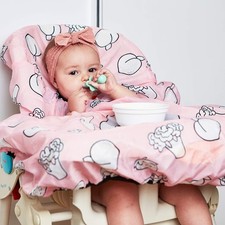 Allover Waterproof Bib, Machine Washable, Ages 6-24 Months, Pink