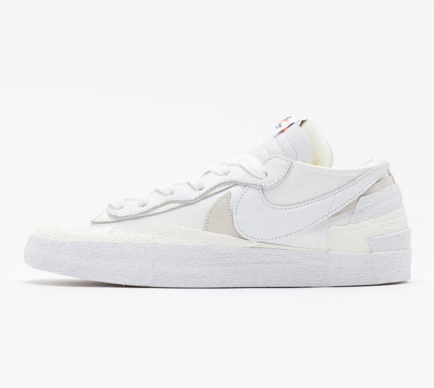 SACAI X NIKE Nike x Sacai Blazer Basso Bianco Vela Lucido Uomo 7 Donna 8 5 (DM6443 100)