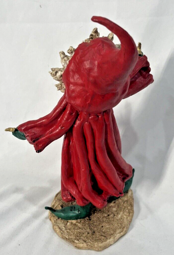 Statuina Mago "Babbo Natale" in resina rinascimentale artigianale Silvestri - alta 9 1/2" - Foto 6 di 12