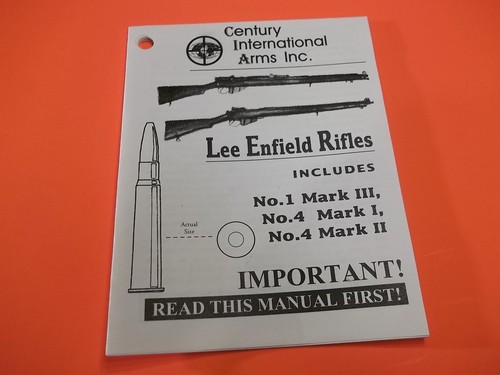 Small Folded Owner's Reference Manual for British Lee Enfield bolt action Rifles - Bild 1 von 2