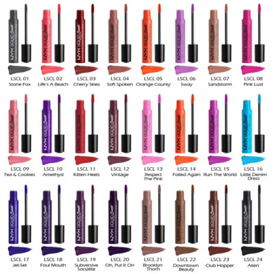 1 NYX Liquid Wildleder Creme Lippenstift - Matt CM Wählen Sie Ihre 1 Farbe "