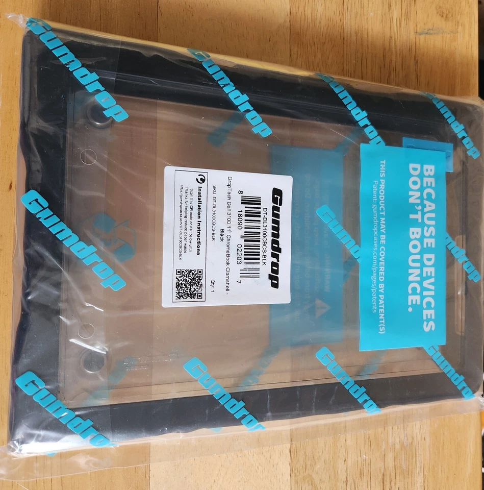 New Gumdrop DropTech DL3100CBCS Black Protective Case Dell 3100 Chromebook 11" - Image 3 of 3