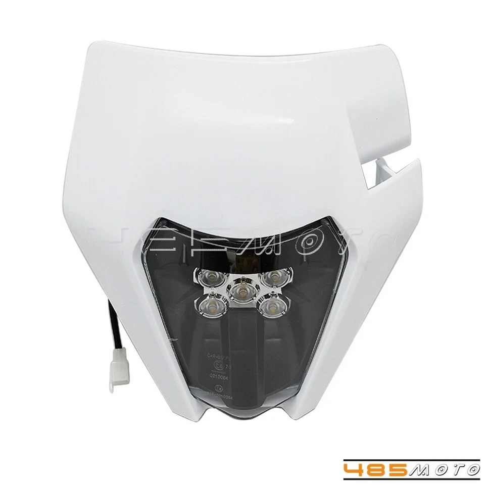 Faro LED todoterreno E8 para moto de cross Kawasaki Yamaha WR KX CRF 250 450 Enduro Foto 3 de 4