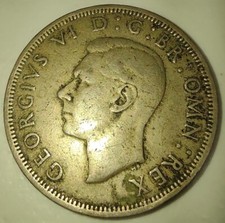 1950 UK Two Schillings Coin